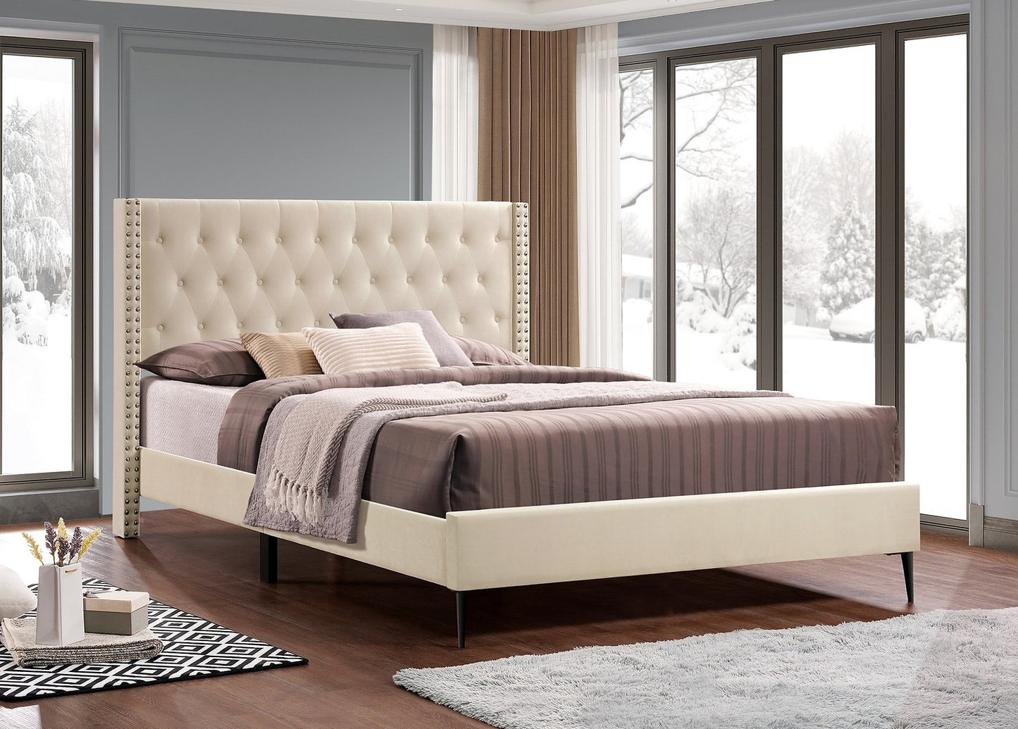 Beige Tufted SM 5592