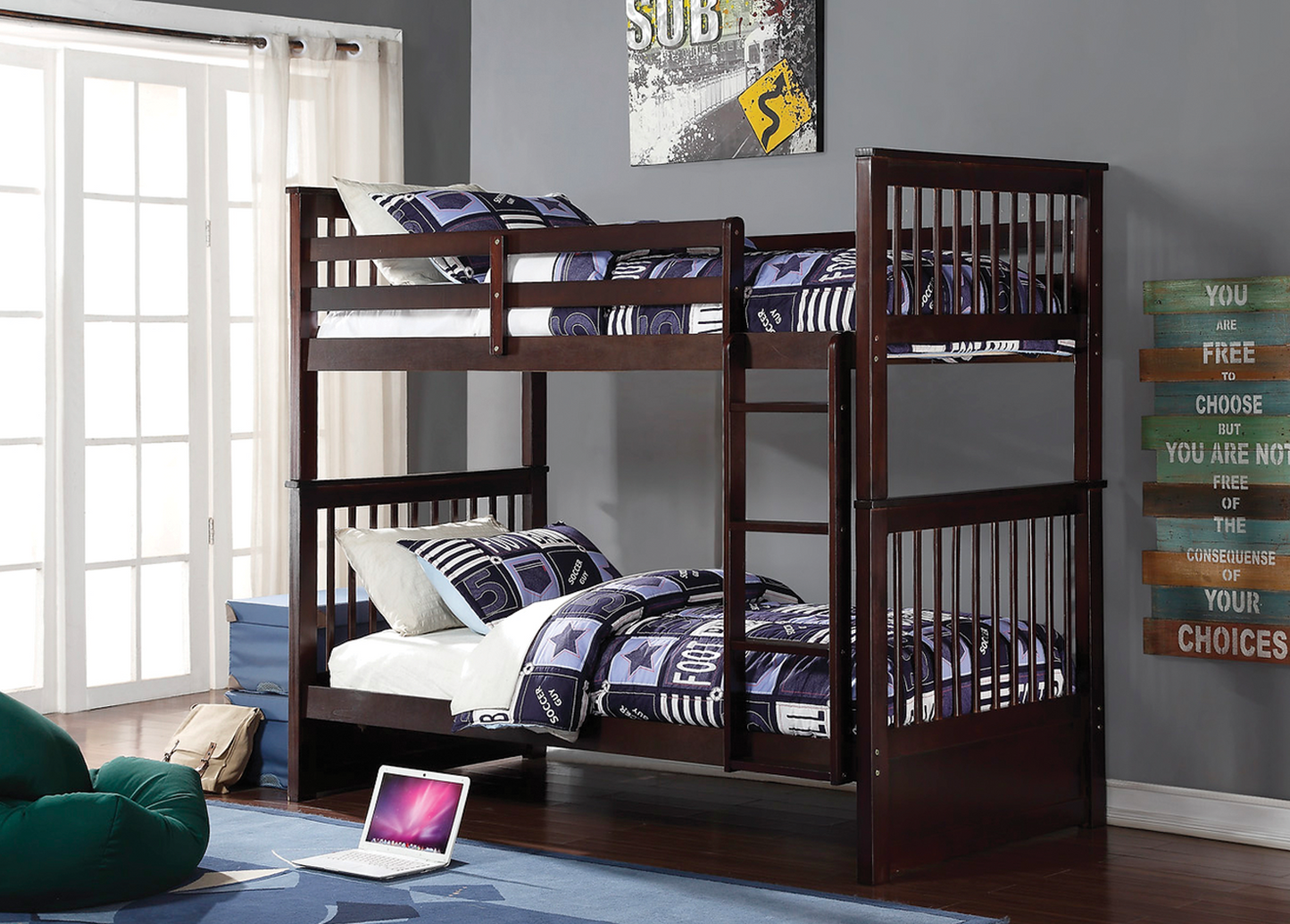 Espresso Twin & Twin Wood 121-E