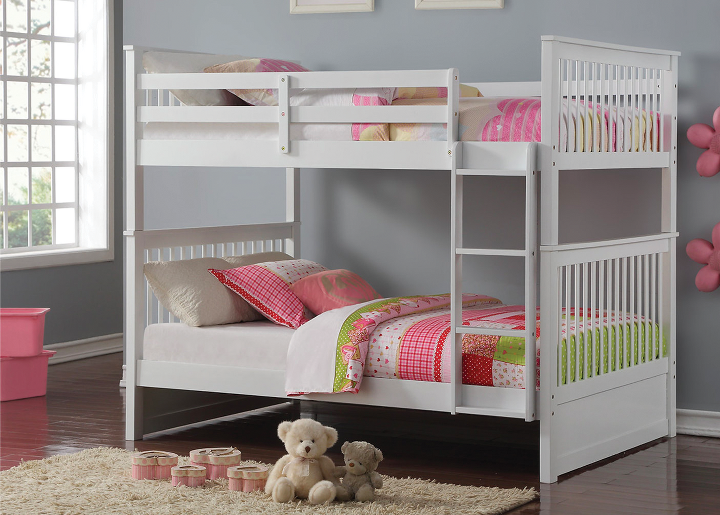 White Full & Full Wood 123-W