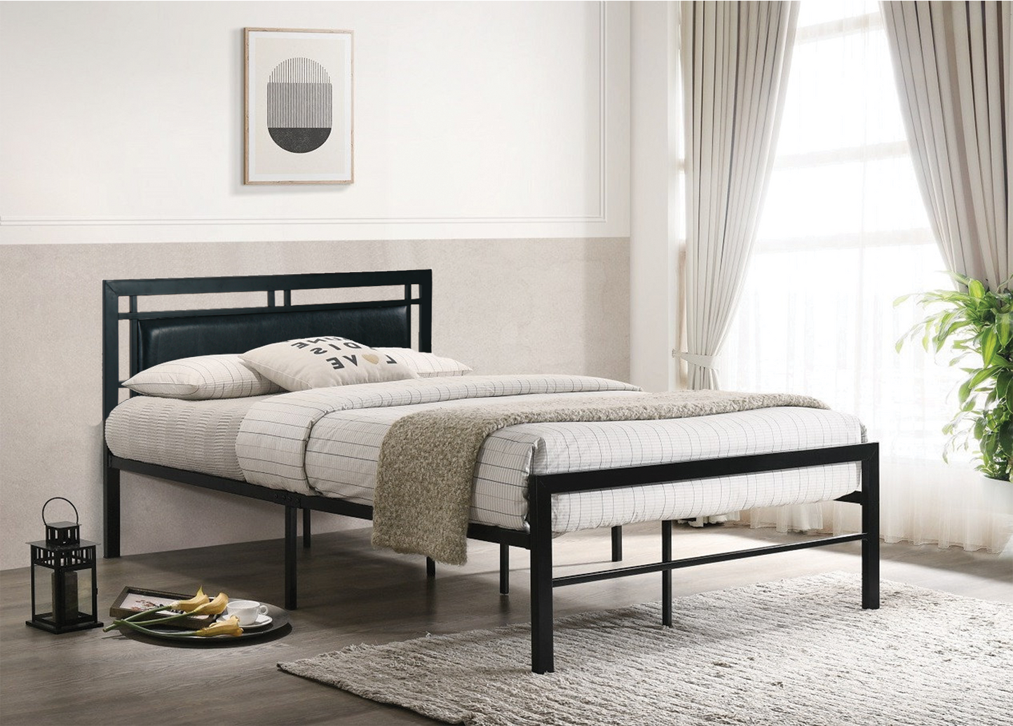 Black Metal Bed 141B