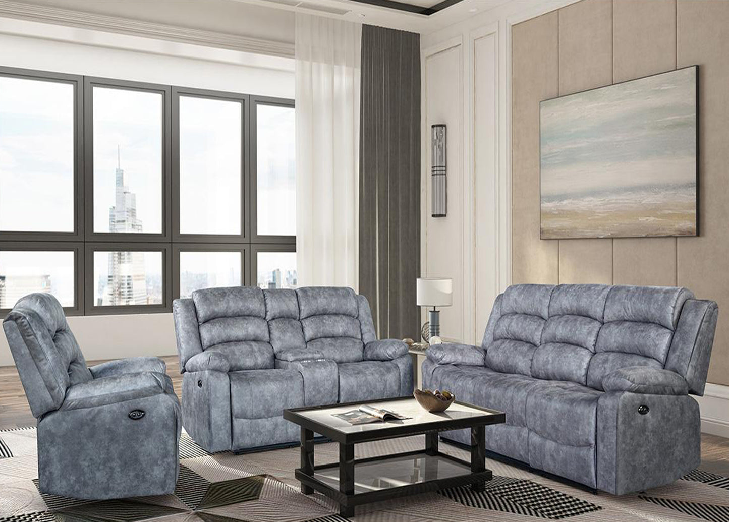 Freeda Power Recliner 3Pc Set