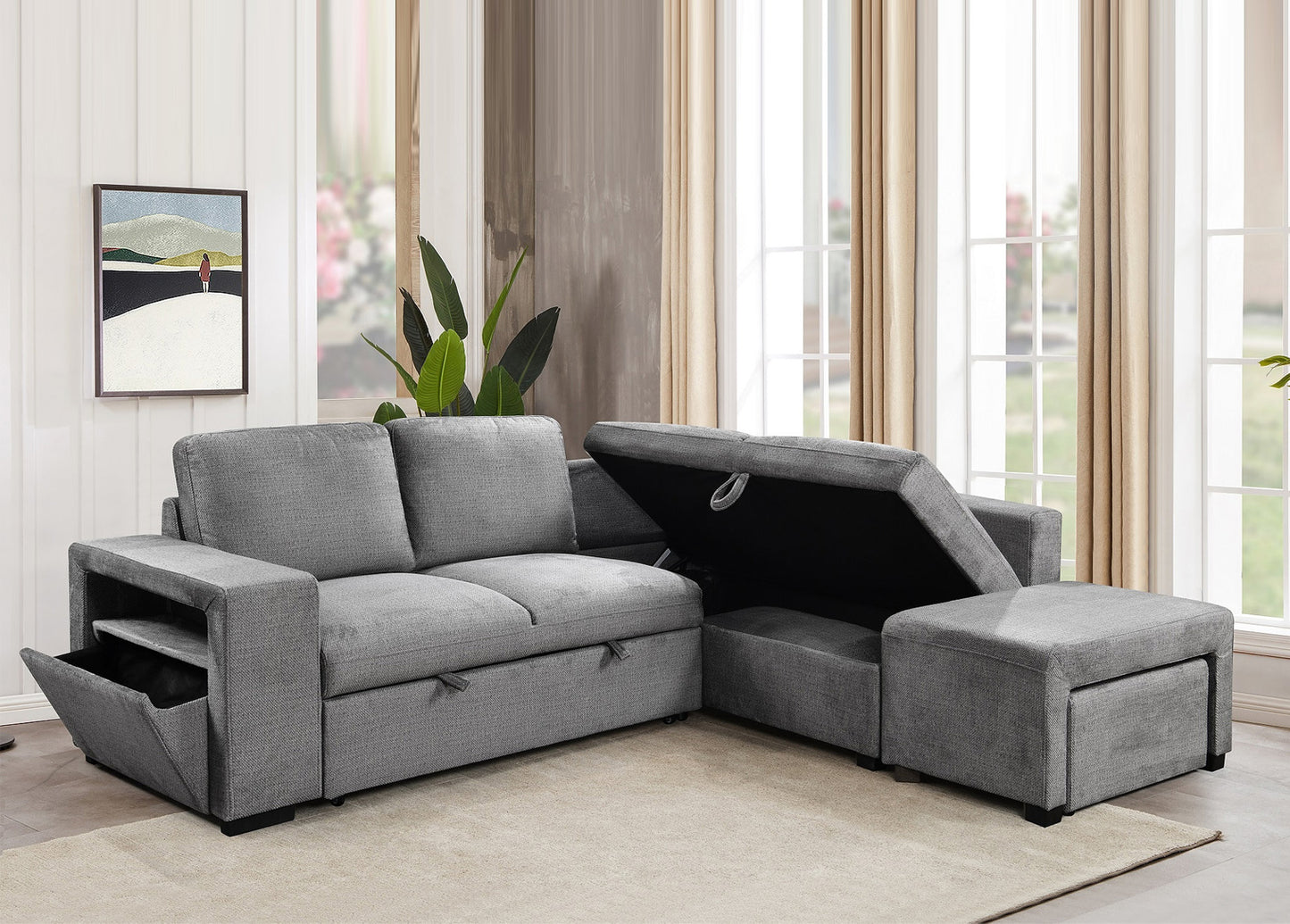 Dreamer RHF Pull Out Sofa Bed