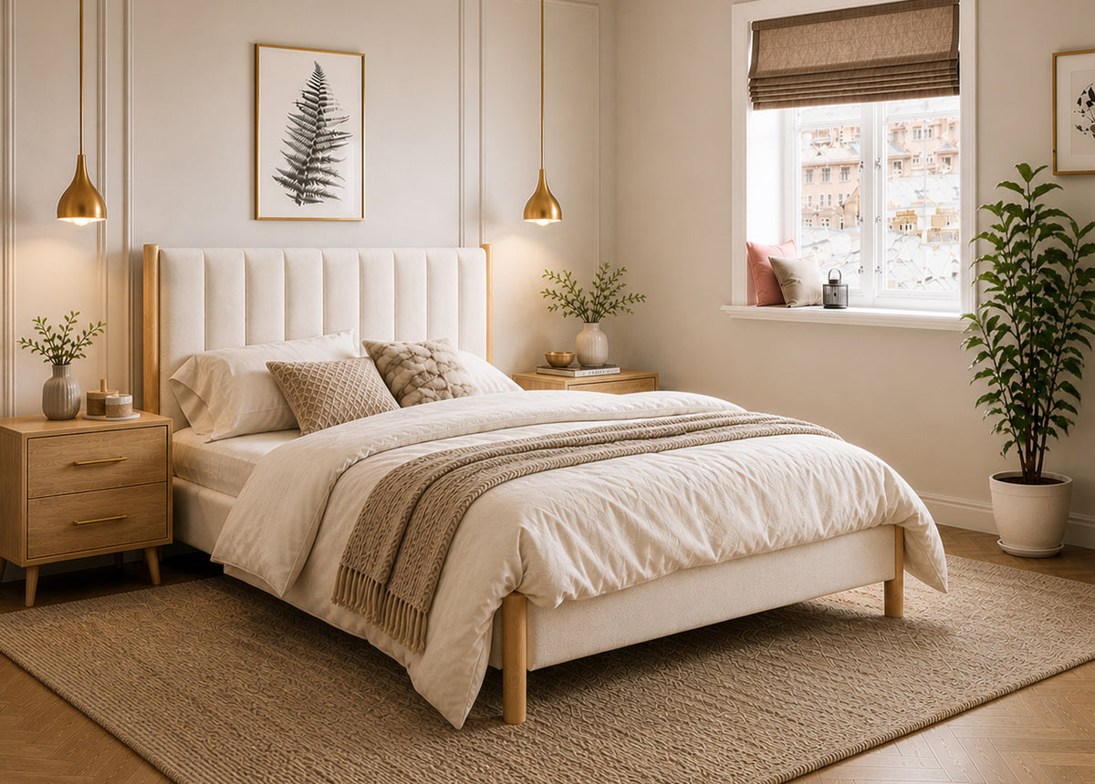 Marbella Wooden Trim Bed SM 5917