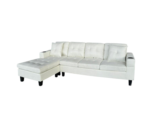 Budget Breeze Sectional 4 Seater Beige