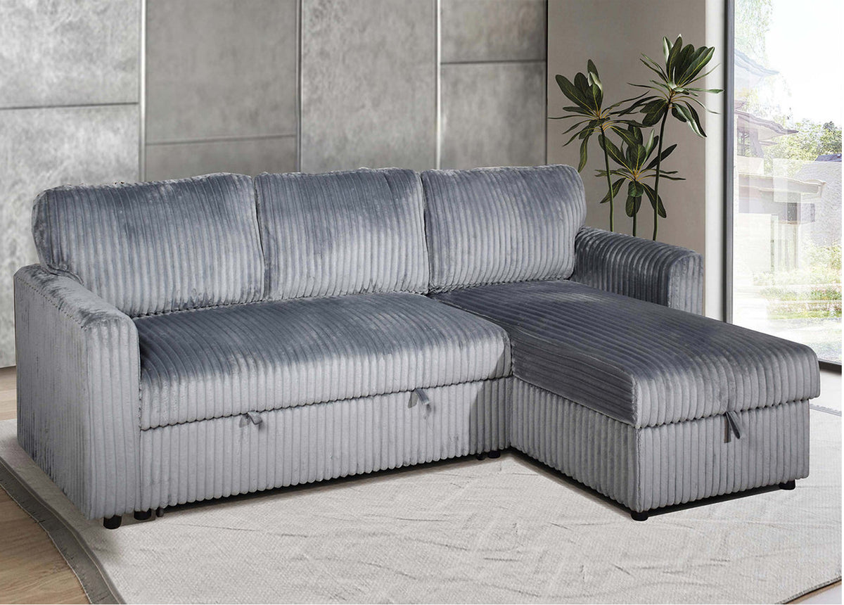 Snoozer Sofa Bed Grey Corduroy