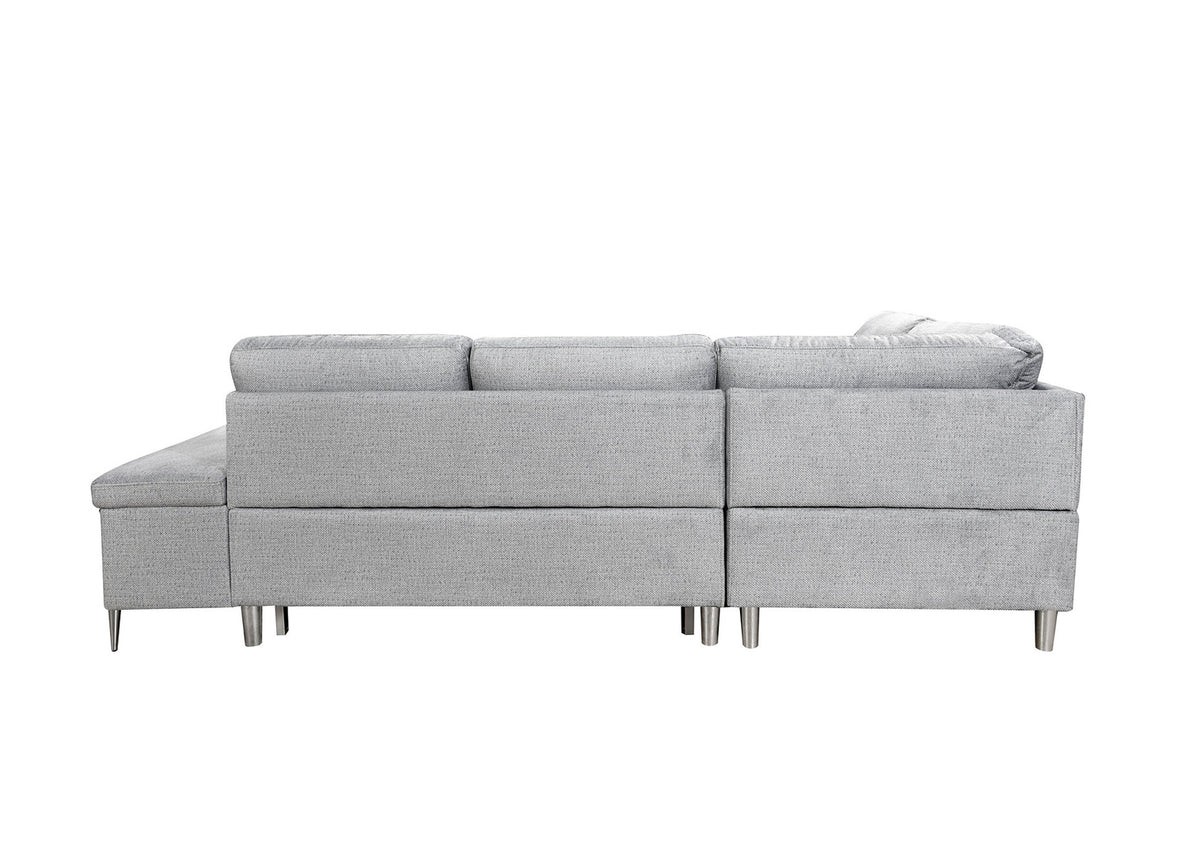 Napster Grey LHF Pull Out Sofa Bed