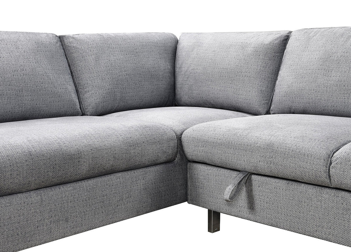 Napster Grey LHF Pull Out Sofa Bed