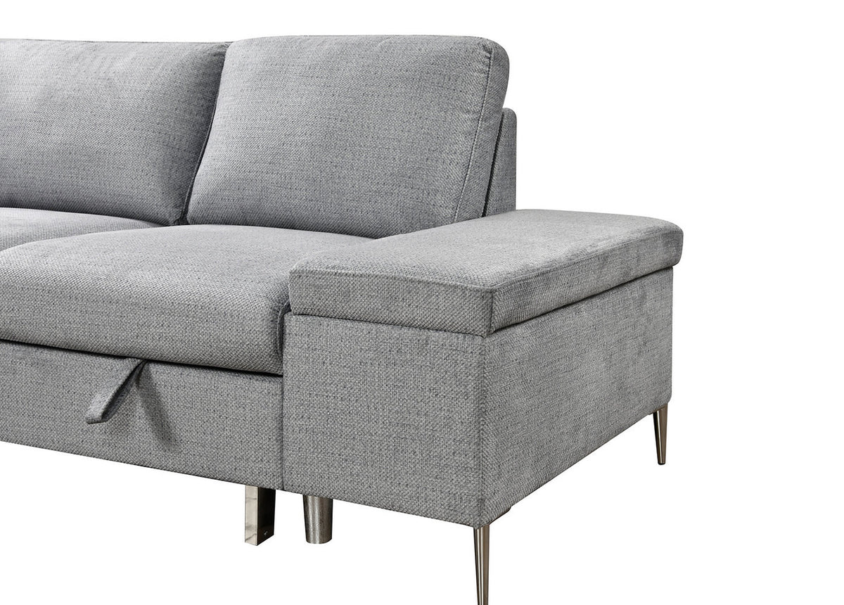 Napster Grey LHF Pull Out Sofa Bed