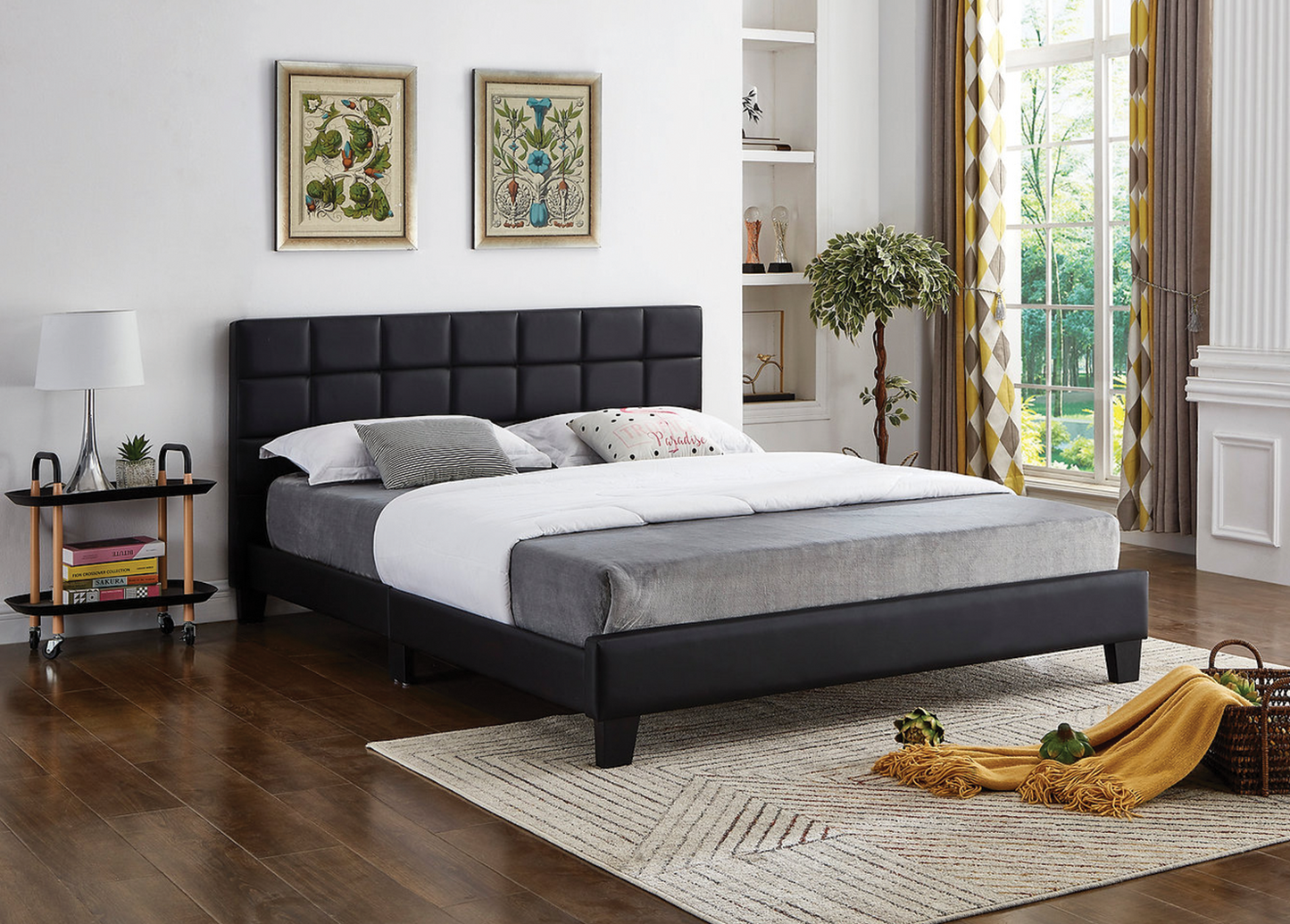 Black Faux Leather 5420