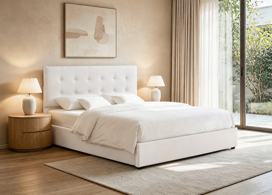 NOVA Lift Up Storage Bed Cream SM 5446