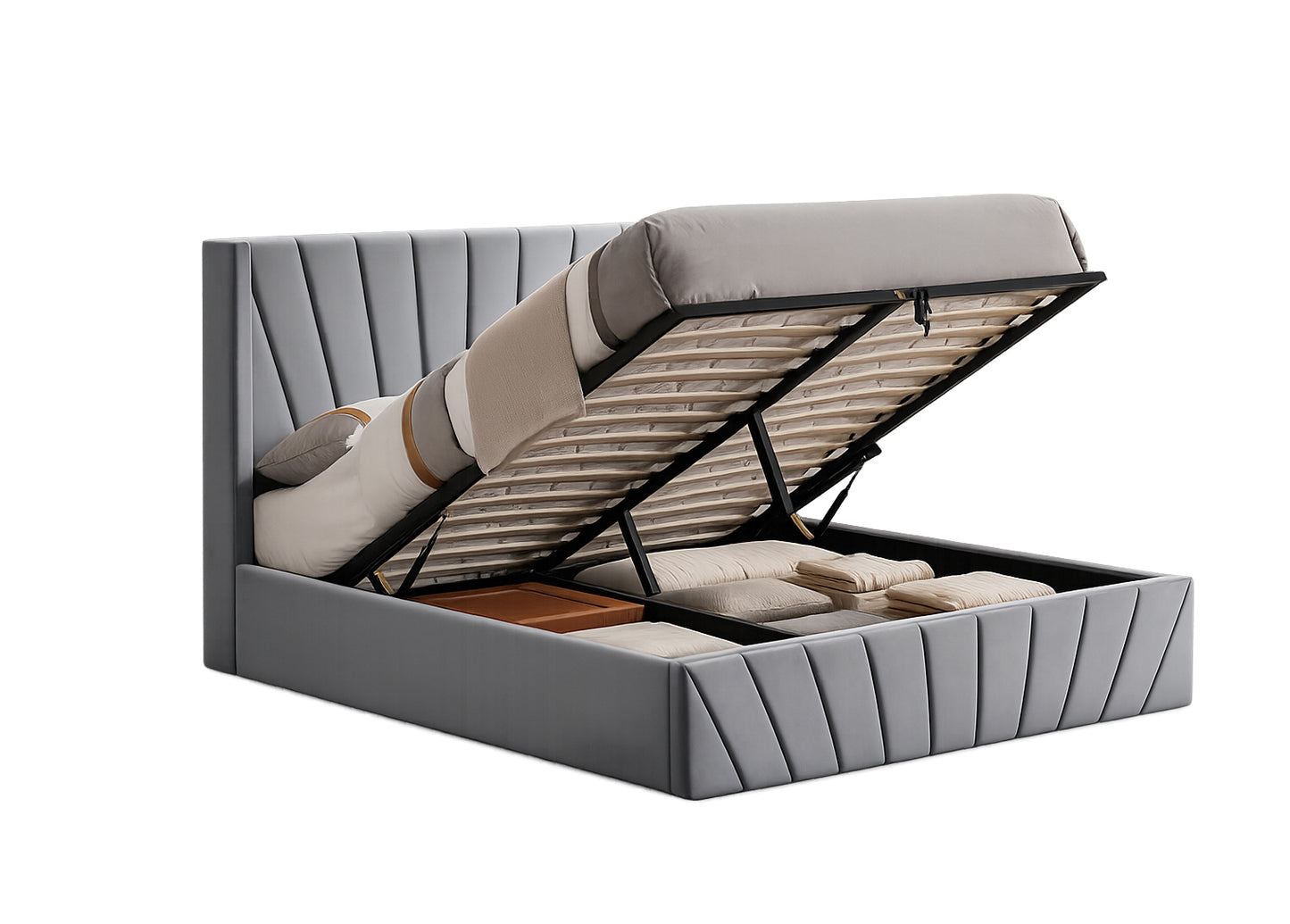 ELITE Lift Up Storage Bed Grey SM 5870