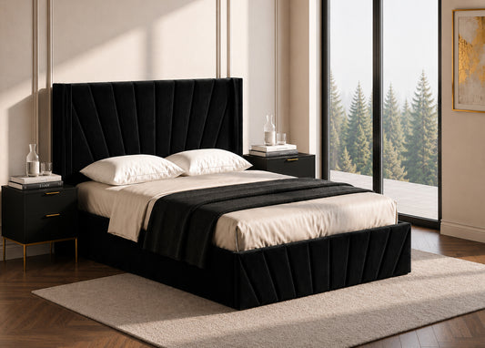 ELITE Lift Up Storage Bed Black SM 5873