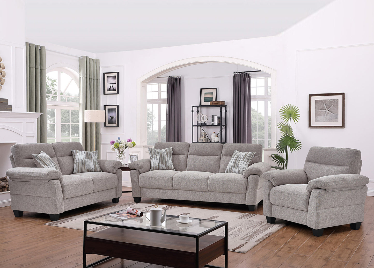 Vibe Sofa Set Beige 8026