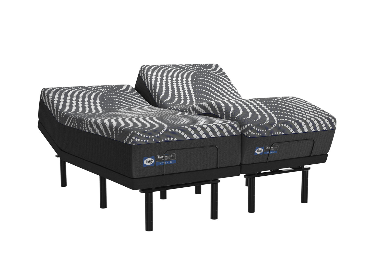 Sealy Hybrid KEMPTON Posturepedic Luxury 14.5'' FIRM 4" WATERFALL