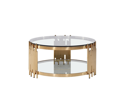 SM Gold Coffee Table round