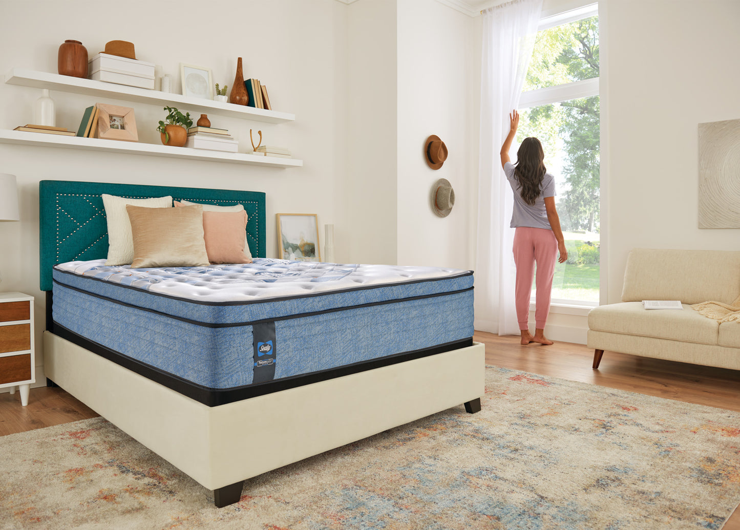 Sealy 1200s Shay Euro Top Posturepedic Plus -Medium 14"