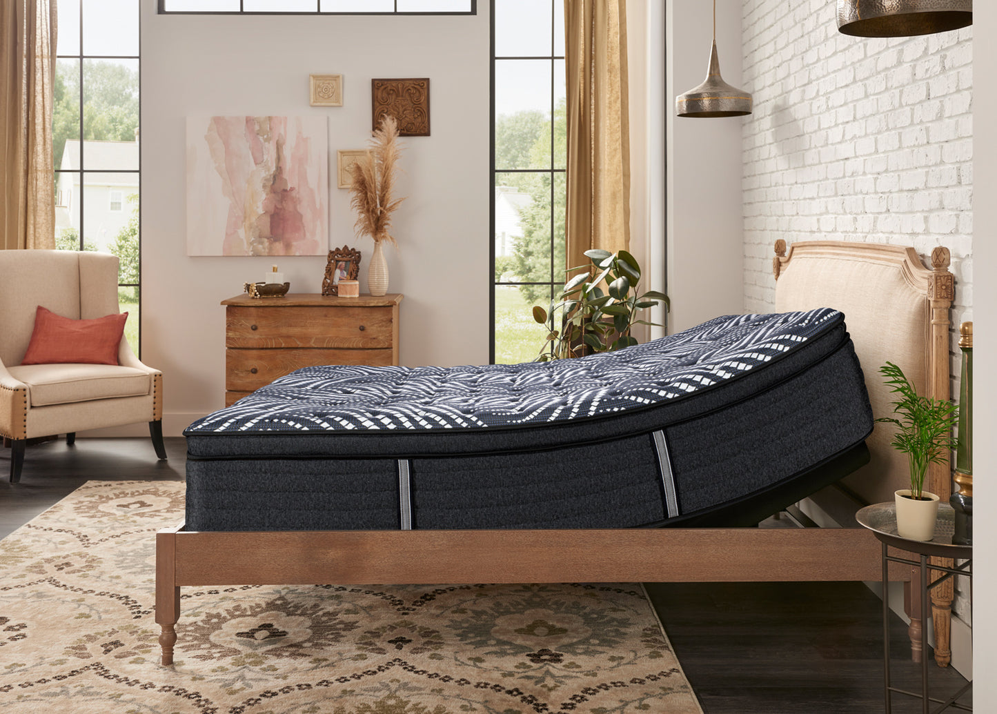Sealy 1100s Caydon Euro Top Posturepedic Luxury Hybrid-Medium 14.5"