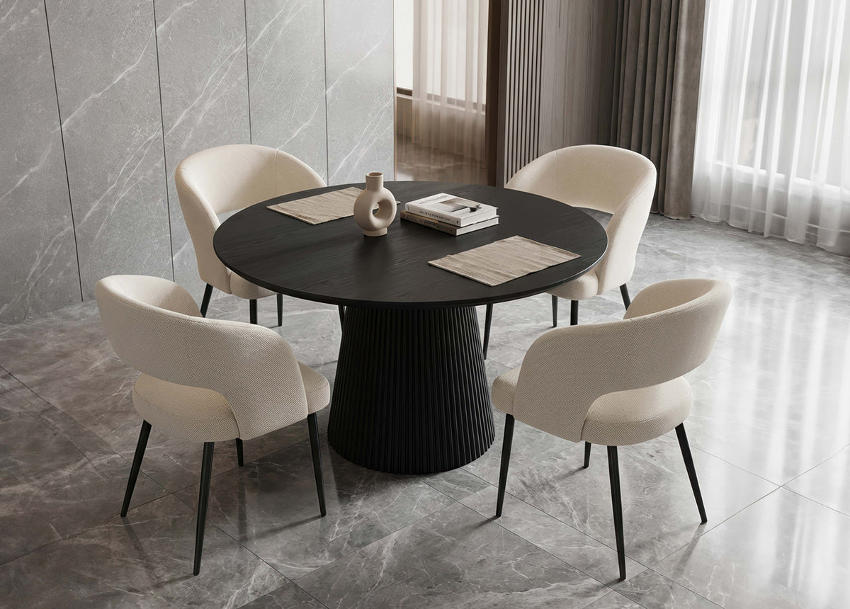 Bella Dining Set Round Beige