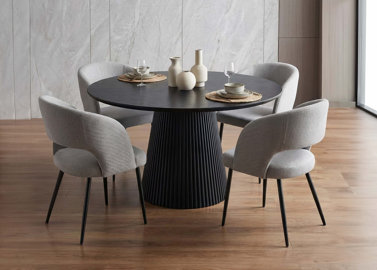 Bella Dining Set Round Grey